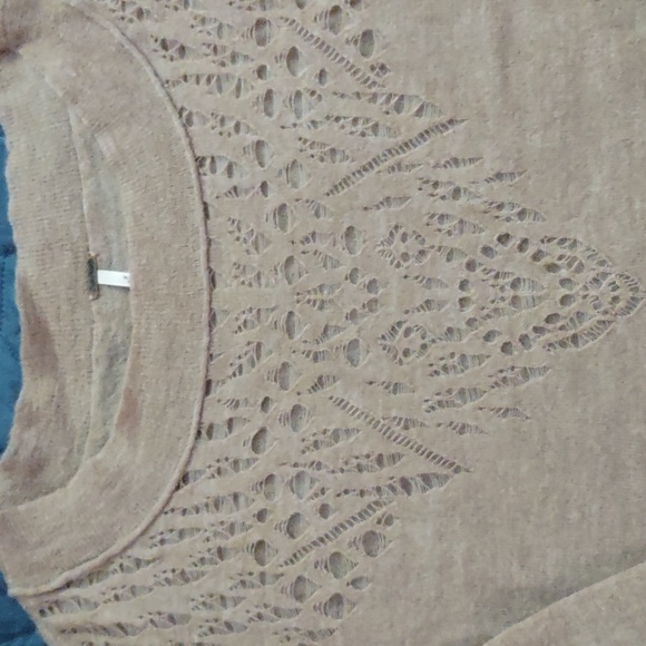 Free People Ballet Pointelle-Knit Sweater Size Medium - Picture 4 of 6